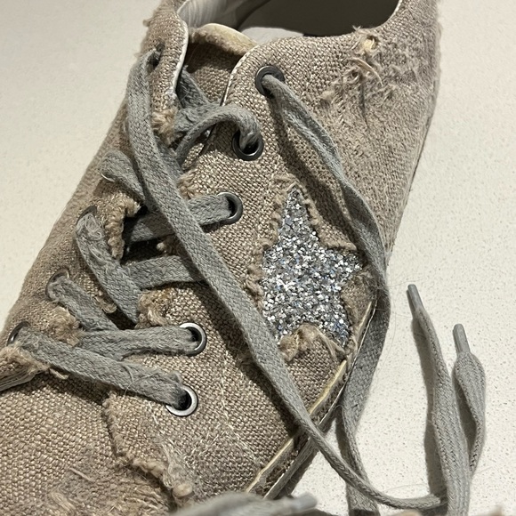 Golden Goose Shoes - Golden Goose Superstar Canvas w/ Glitter Star Low Top Sneaker
